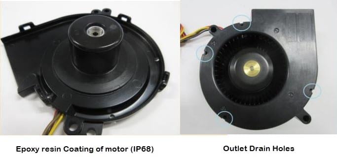 Sanyo Denki IP68 Rated Fans for Driver Comfort Applications